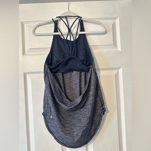 Lululemon 2-in-1 Bra and Top with strappy and open back